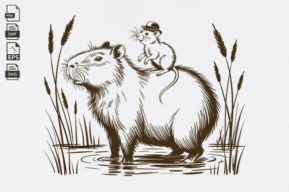 Capybara, Rodent, Funny, Cowboy Rat, Vin: A Designer’s Practical Take