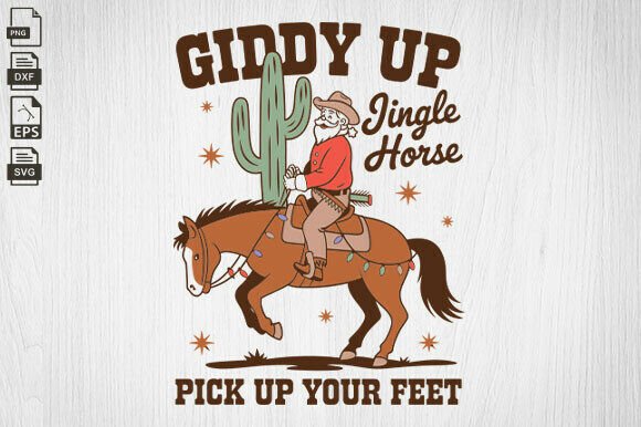 Cowboy Christmas Sweater: A Bold Embroidery Design for Festive Projects