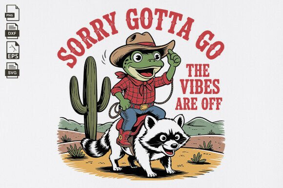 Cowboy Frog, the Vibes Are off Weird Tee Review