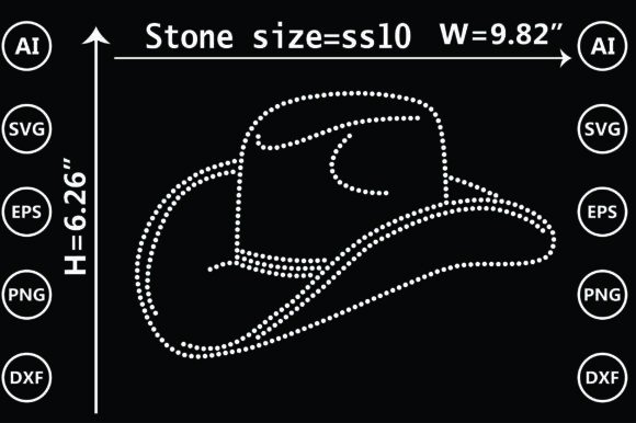 Cowboy Hat Rhinestone Embroidery Design Review