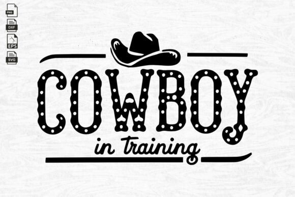 Cowboy in Training Embroidery Design: A Kid-Friendly Western Charm