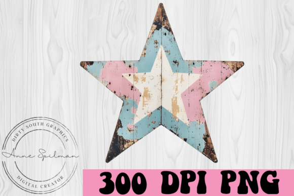 Distressed Western Wooden Star Review for Embroidery Projects