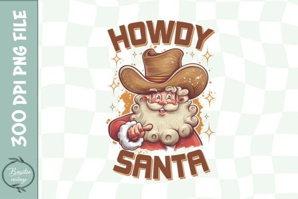 Howdy Santa Western Christmas Cheer PNG Review