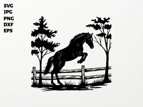 Jumping Horse SVG for Cricut