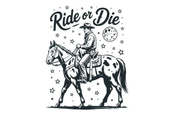 Ride or Die, American Western, Cowboy Embroidery Design Review