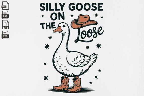 Silly Goose on the Loose, Cowboy Goose Embroidery Design Review