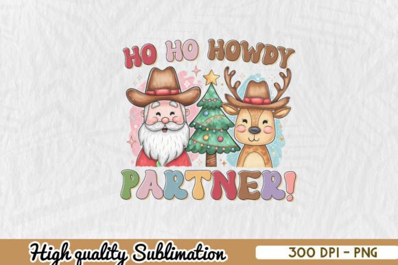 Western Christmas Santa Ho Ho PNG Review for Embroidery Projects