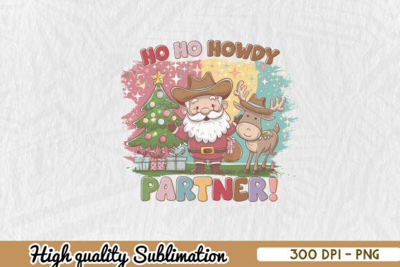 Western Christmas Santa Sublimation PNG Review for Real Projects