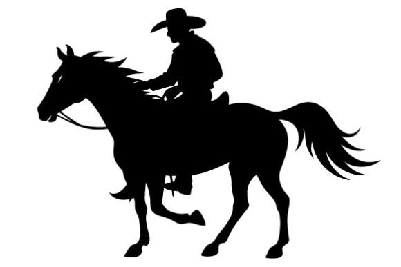 Western Cowboy Riding Horse Silhouette Review for Real Projects