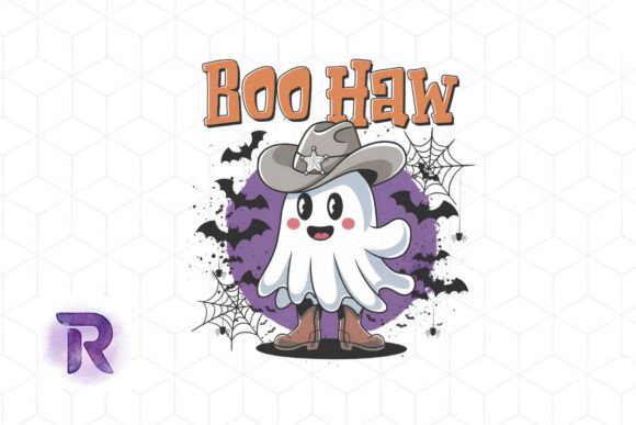Western Ghost Boo Haw Halloween PNG Review